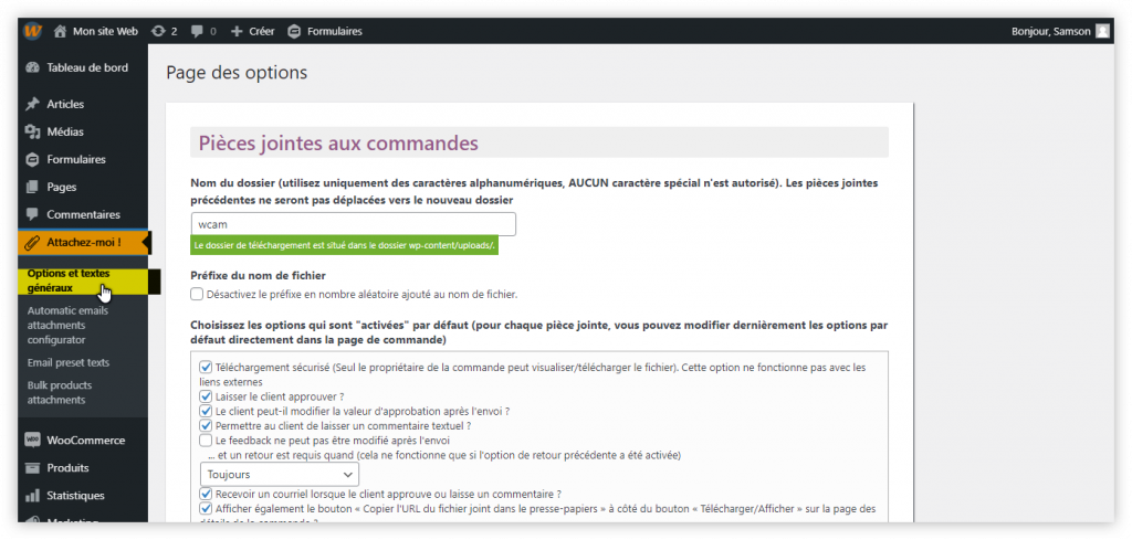 WooCommerce Attach Me! Ajoutez des pièces jointes aux commandes de vos clients