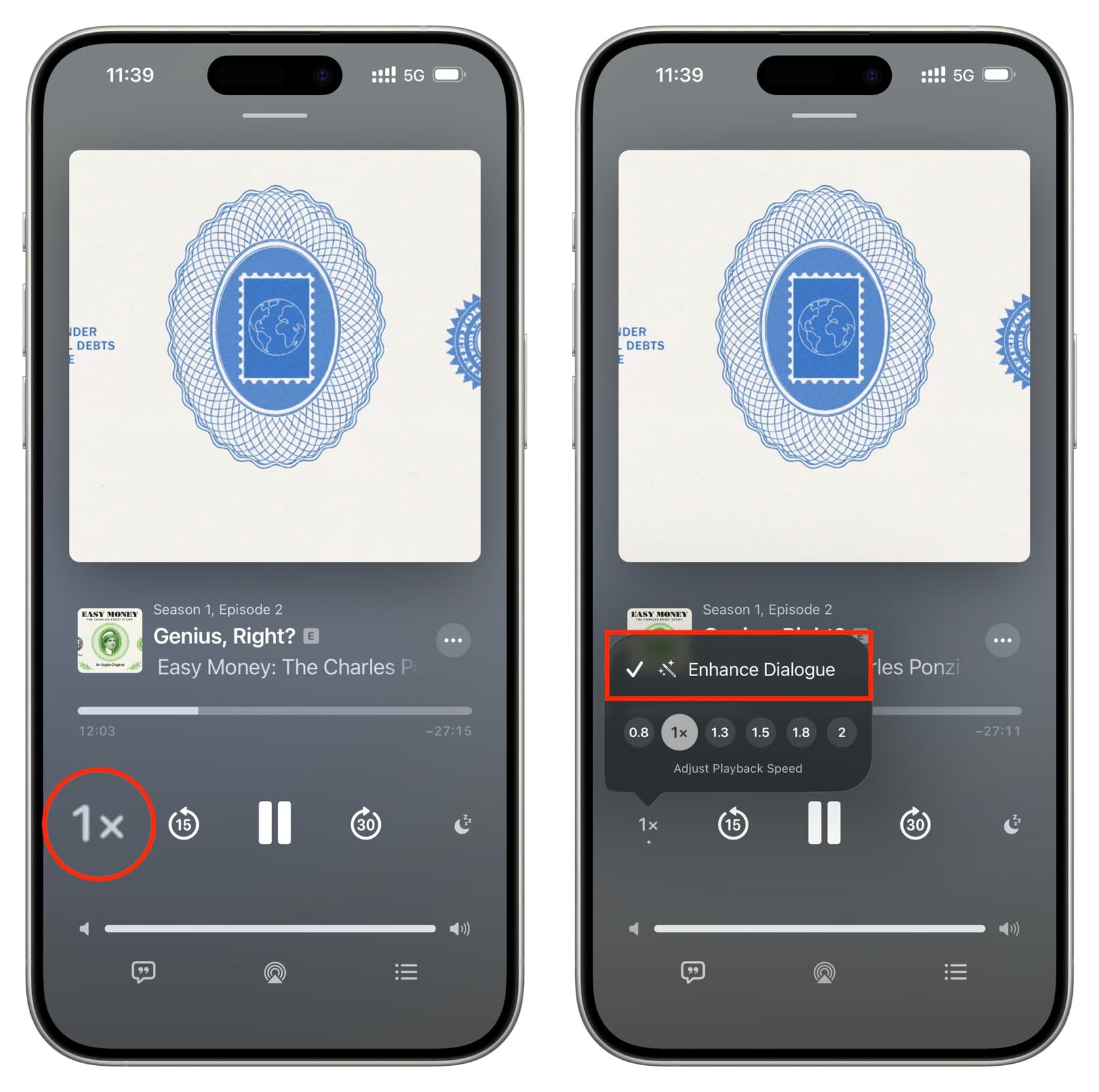 How to enhance dialogue in Apple Podcasts for clearer audio