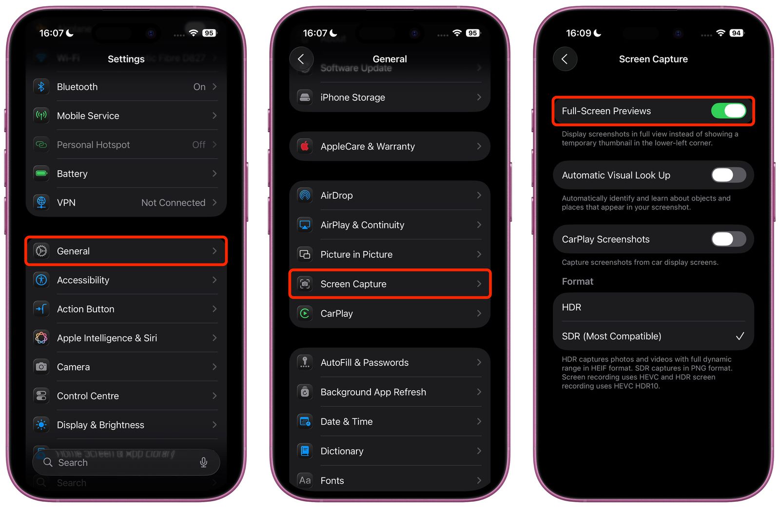 Captures d'écran sous iOS 26 : Comment désactiver les aperçus plein écran | iPhone Islam